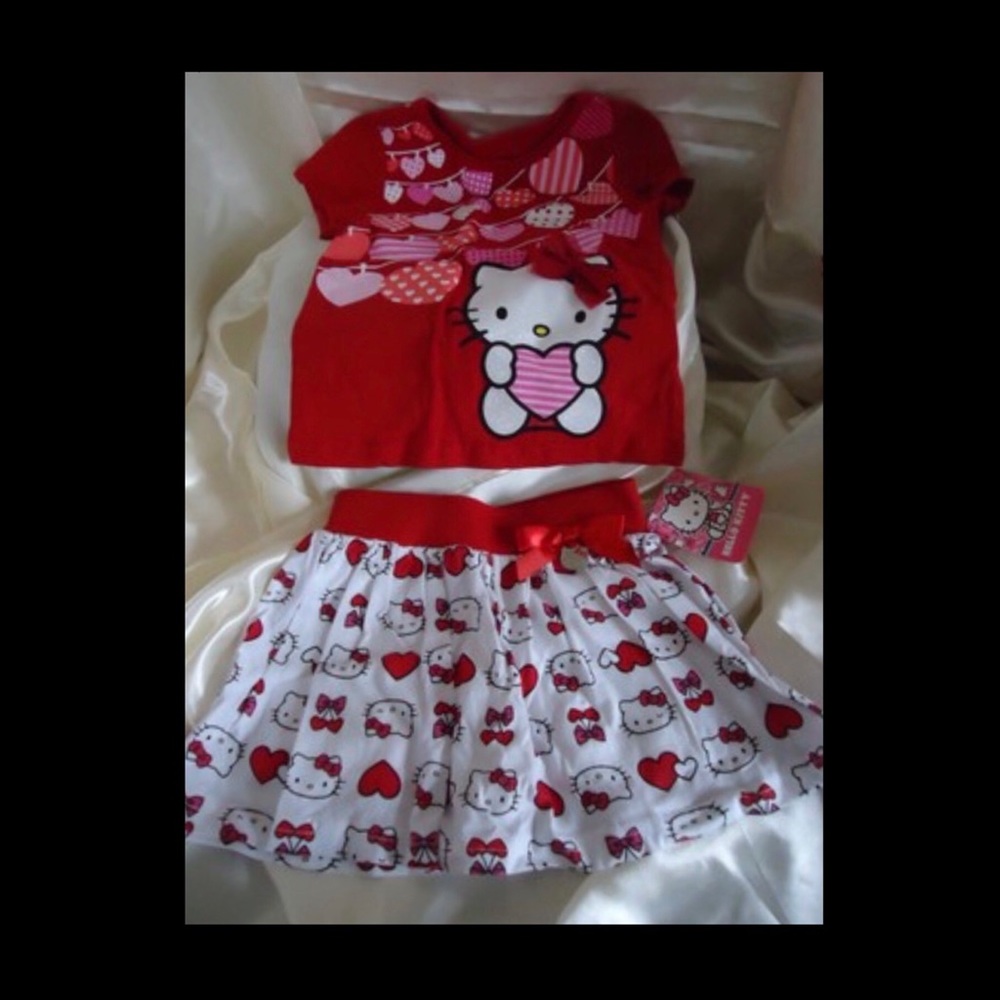 Hello Kitty 2 pc Set ~ size 2T